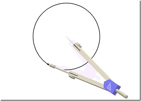 GeoEnzo drawing a circle using digital compass