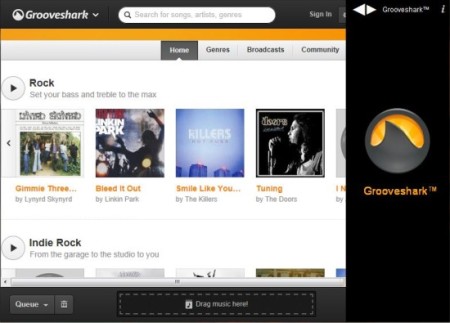 Grooveshark Windows Application