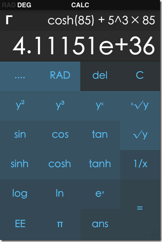 CALC - A Scientific Calculator