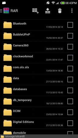 Installing and using RAR for Android