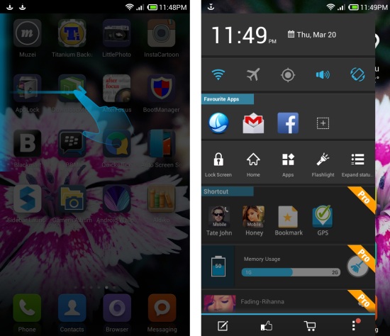 Installing free multitasking app for Android