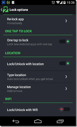 Lockdown Pro Lock Options