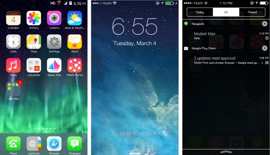 Make Android Look Like iOS 7