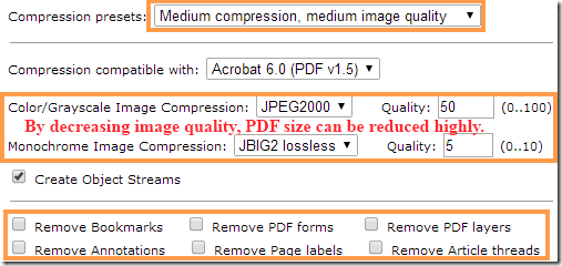 PDFcompress-Options