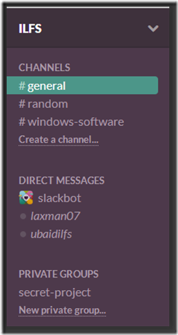 Slack Categories