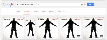 Album Cover Search via Google Search