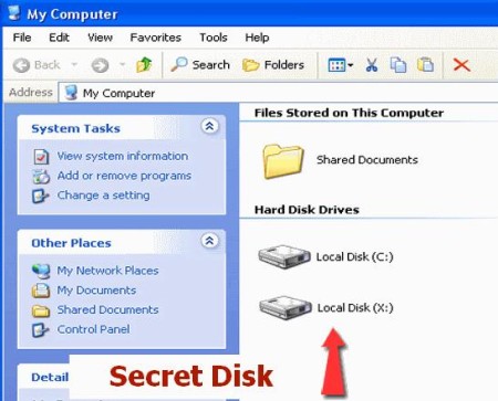 password protected virtual drive