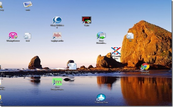 Smir scrambling desktop icons layout