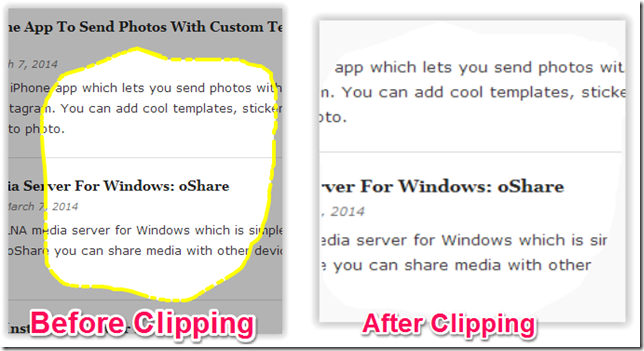 Clipping Webpage