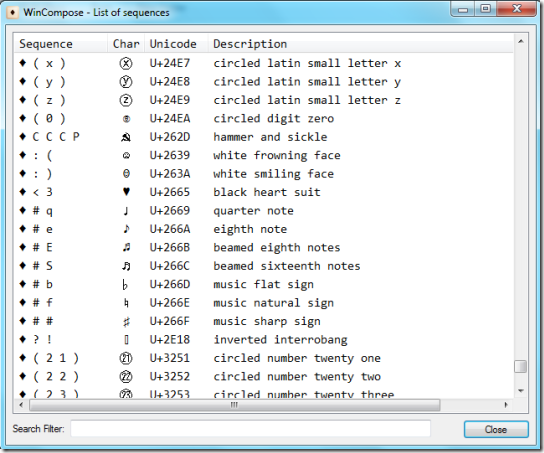 WinCompose-SymbolList