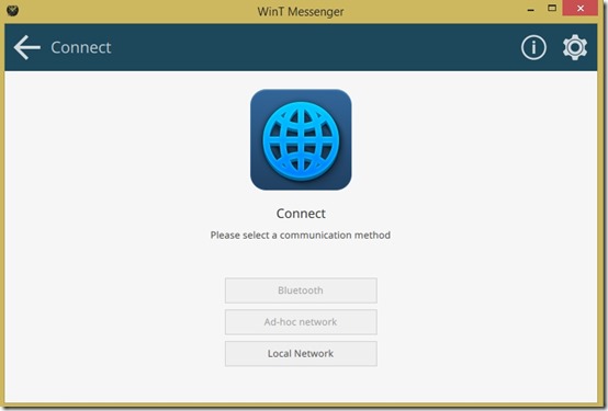 WinT Messenger connection