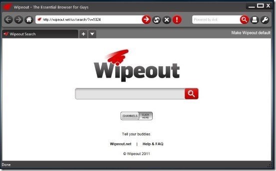 Wipeout Main Interface