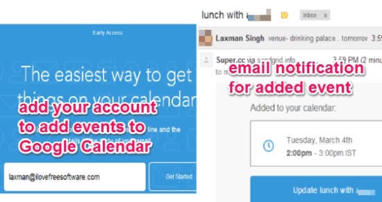 add events to Google Calendar
