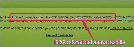 converted file link