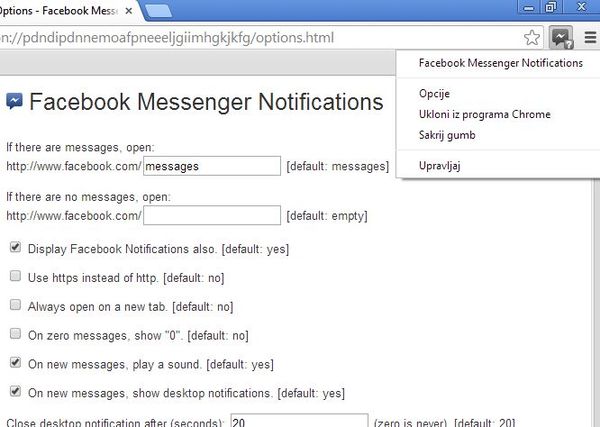 facebook messenger extensions google chrome 4
