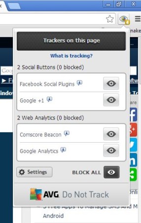 google chrome prevent tracking by websites extensions 4