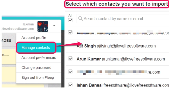 import contacts from your Google account