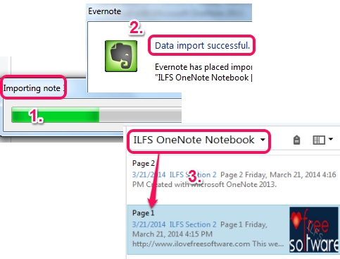 imported OneNote notebook
