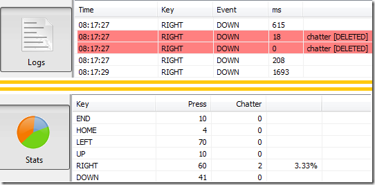 keyboard Chattering Fix-Logs