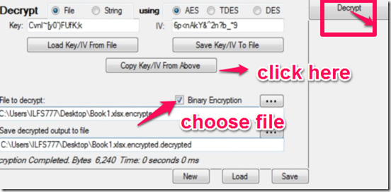 pfencryptor file decryption