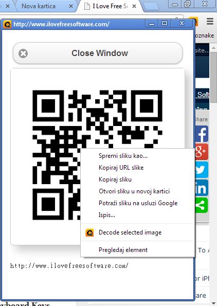 qr decorder extensions google chrome