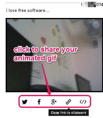 save and share animated gif