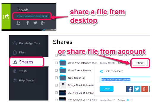 share a file