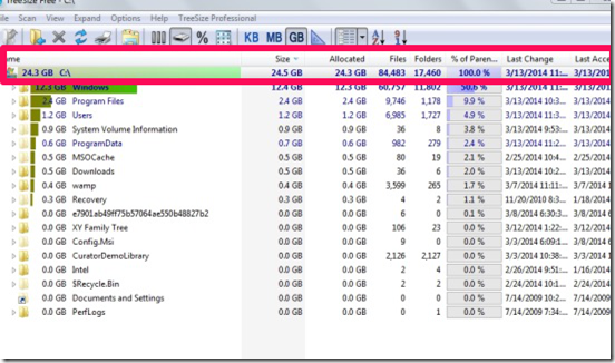 treesize free disk analysis