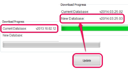 update database