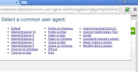 user agent switcher google chrome 1