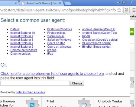 user agent switcher google chrome 3