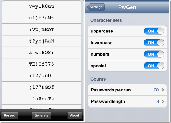 PwGen Password Generator
