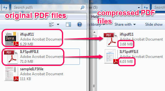 4dots Free PDF Compress- compress pdf files