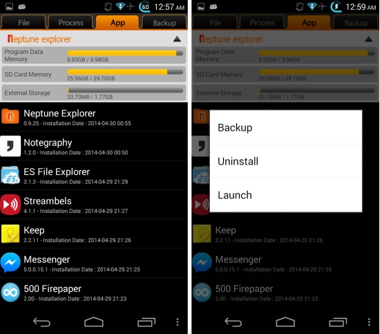 App Manager Neptune file explorer for Android