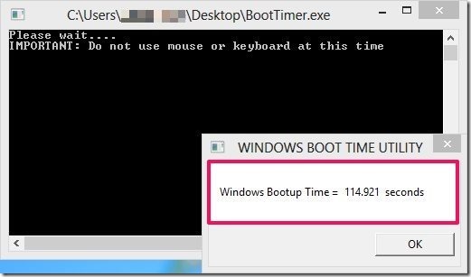 Boot Timer from PlanetSoft