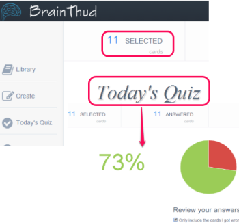 BrainThud- online flashcard maker application