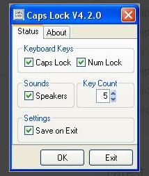 caps lock indicator