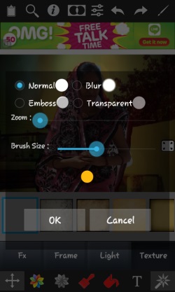 Color Splash Effect Android-brush types