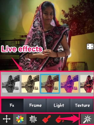 Color Splash Effect- Filters-Effects, Frames, Texture
