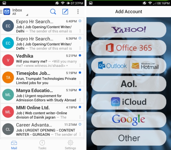 Free Email App Blue Mail For Android