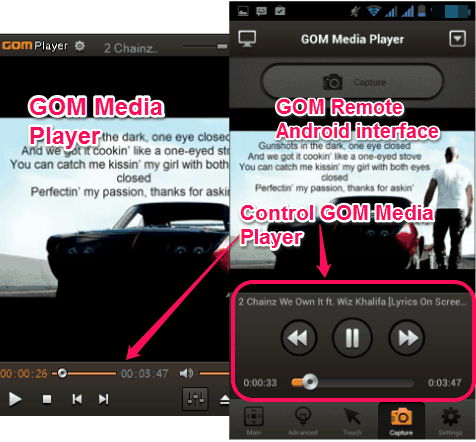 GOM Remote- control GOM Media Player with Android