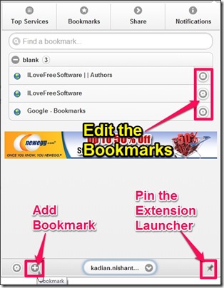 Google Multi-Account Launcher Plus Bookmarks