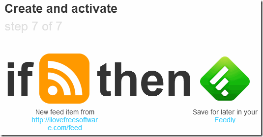 IFTTT Completed Recipe