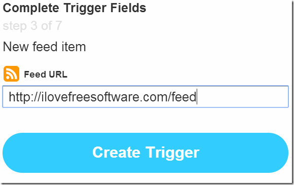 IFTTT Feed Trigger