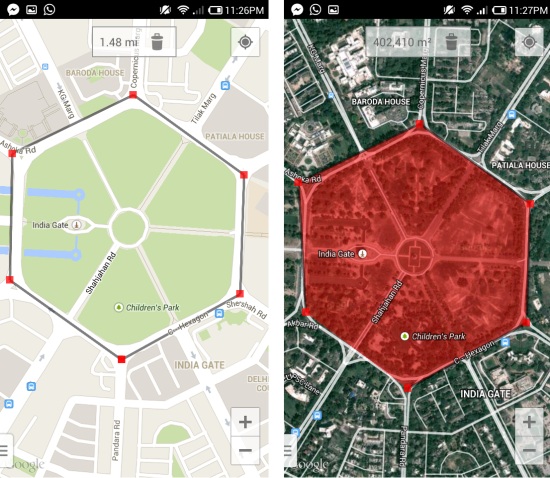 Measure Area And Distances In Google Maps Maps Measure For Android