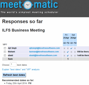 Meet-O-Matic- online meeting scheduler