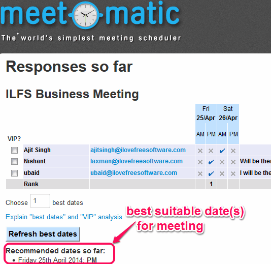 Meet-O-Matic- online meeting scheduler