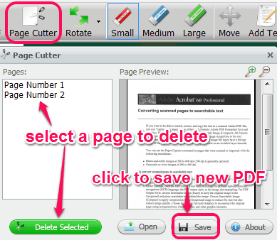 PDF Cutter tool