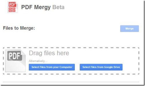 PDF Mergy-main interface