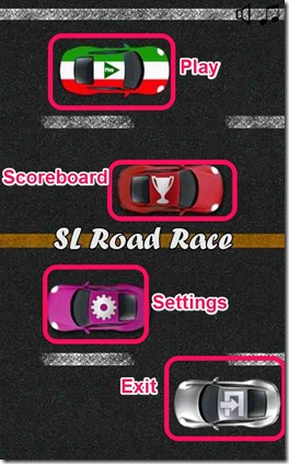 SL Road Race Game Options